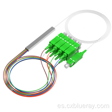 Divisor de plc de fibra óptica 1x16